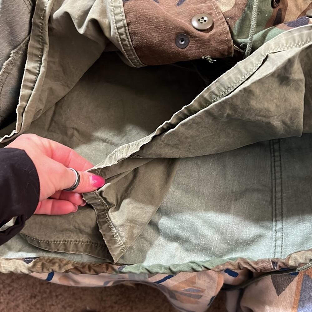 Vintage Old School Camo US Army Airborne Coat Cold Weather Field Medium Short - Picture 11 of 12
